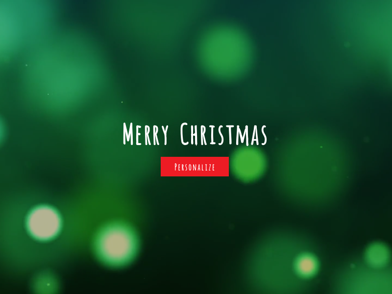 Personalized Christmas Greeting minimal under construction teaser greeting christmas creative coming soon