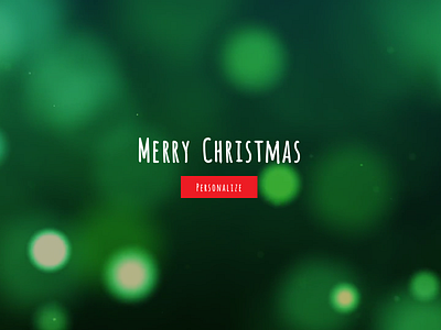 Personalized Christmas Greeting