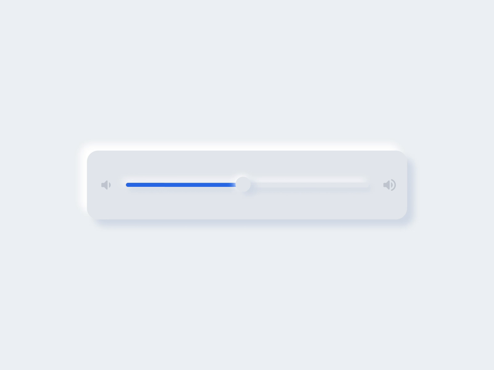 Neumorphism - Volume Slider by Mauricio Bucardo on Dribbble