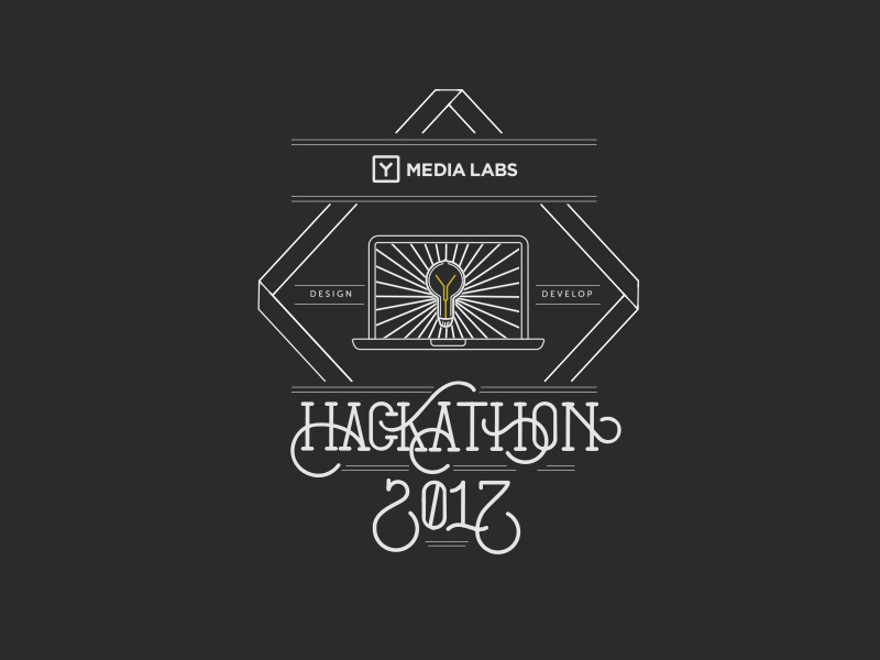 Hackathon 2017 aftereffects hackathon lineart logo