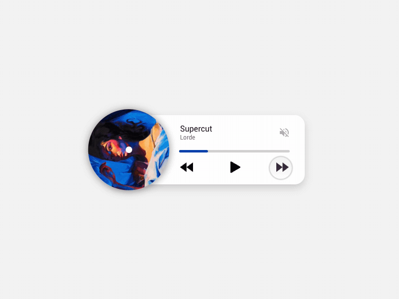 Music Player Widget microinteractions motion graphics music principle ux