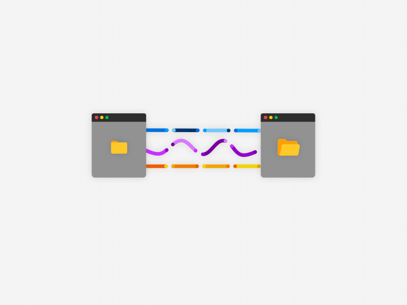 File Transfer after effects data illustrations motion graphics transfer ux