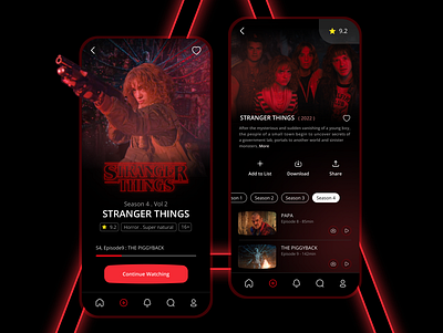 Netflix App Concept app design graphic design mobile mobile design ui ui design ux visual visual design