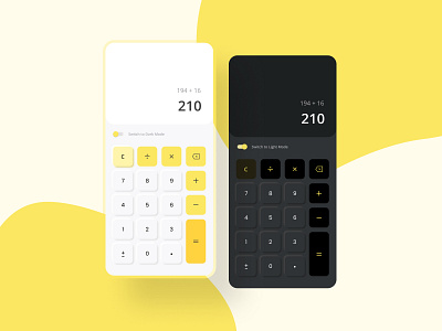 Calculator UI Design app design graphic design illustration mobile mobile design ui ui design