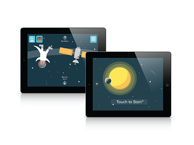 Fundamental app application astronaut children game ipad kid kids space storytelling sun tablet
