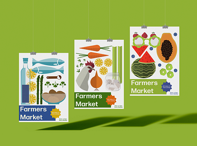 Farmers Market Poster Design branding graphic design illustration vector