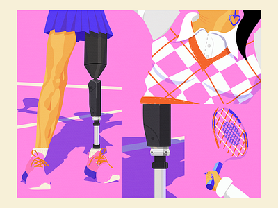 Diversity Stamps graphic design illustration sports tennis vector