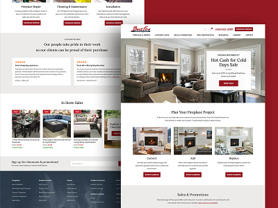 Best Fire Hearth and Patio Web Design