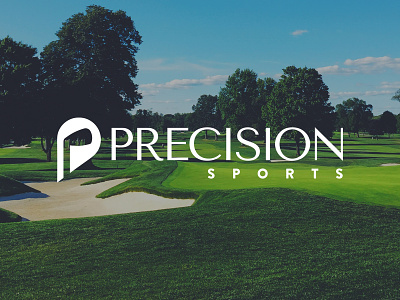Precision Sports Branding branding design golf icon illustration logo simulator typography vector