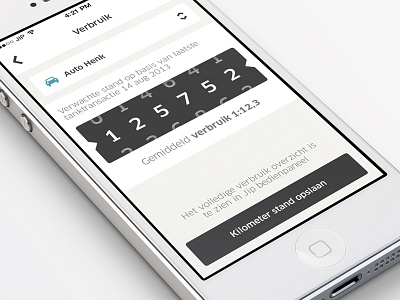 iPhone app for iOS7 app design fuel ios7 iphone minimal mobile ui