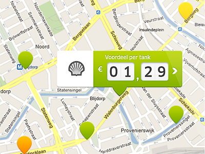 Jip benzine app app benzine euro jip map navicon shell tank tooltip