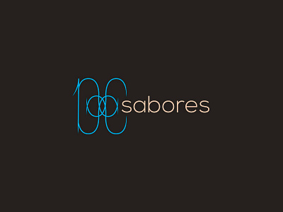 Logo 100 Sabores 100sabores club coffe design flatdesign graphic pastry shop rotiv rtvtrecords