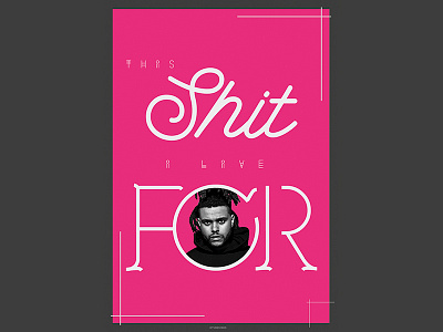 Lettring Art art design drake graphicdesign lettring live livefor music rtvrecords the weeknd this