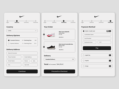 Checkout UI Concept adobe xd branding buy checkout create account credit card daily ui 002 dailyui design graphic design minimalistic online shopping payment paypal shop simple store ui