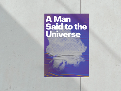 Universe design layout minimal poster type typography