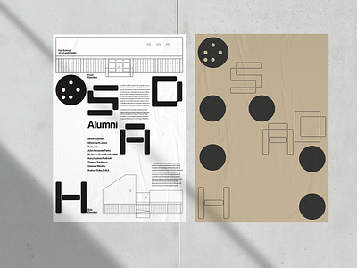 HSAD—03 concept design grid layout minimal poster type typography