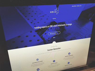 Xeco website concept design layout website xeco