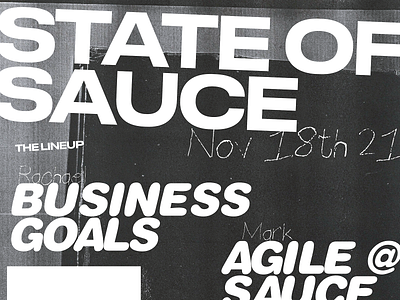 State of Sauce — 2021 design grid illustration layout logo minimal poster type ui website