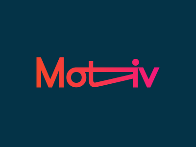 Motiv branding concept design gradient layout logo mark secret