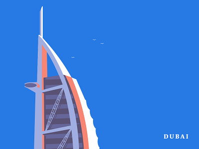 DUBAI colour design dubai illustration minimal pastel summer