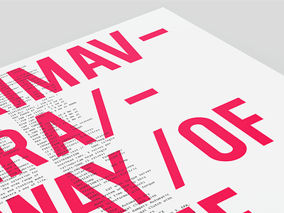 Primavera anadale bebas design font grid layout poster print