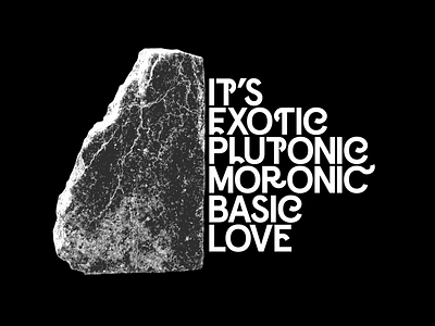 Plutonic apercu basic bold custom exotic love type typography