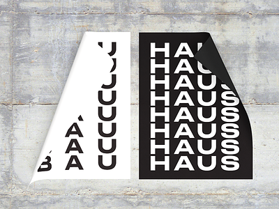 BAU—HAUS bauhaus brutal design druk extended grid layout poster unigrid