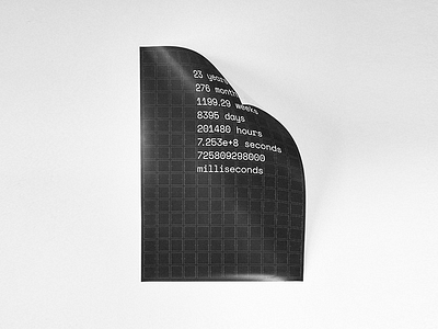 23 years poster series. 23 agency grid logotype poster sport stencil studio track years