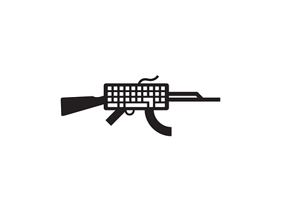 Keyboard Warrior design grid icon keyboard layout minimal sticker warrior