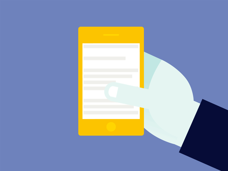 Thumb Scroll by Sam Mearns on Dribbble