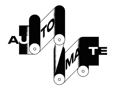 Automate concept design illustration minimal type vector