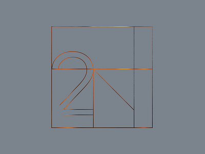 2n concept design grid layout minimal poster type website
