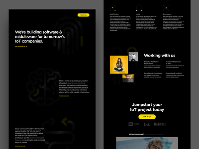 Early Concept - Service Landing Page design layout minimal poster typography website