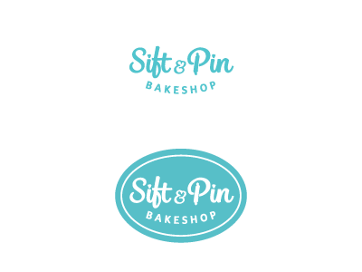 Sift and Pin Bakeshop logo bakery bakery logo logo