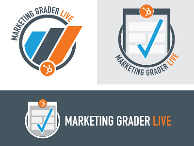 Marketing Grader Live hubspot logo marketing website