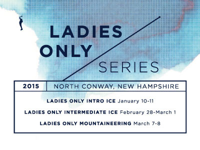 Ladies Only Series badass climbing ice ladies poster typography watercolor women