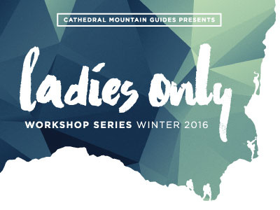 Ladies Only Series 2016 badass climbing geometric ice illustration ladies pattern poster typography women