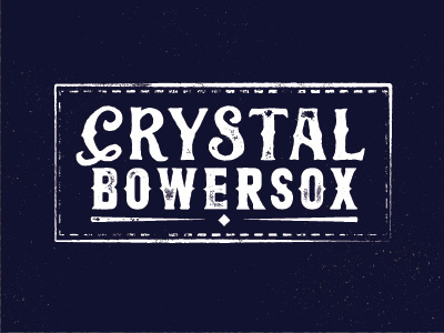 Crystal Bowersox country lettering logo musician texture vintage