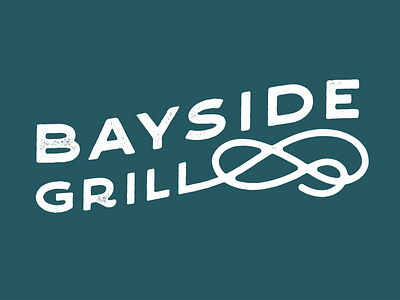 Bayside Grill branding design hotel logo restaurant texture typography