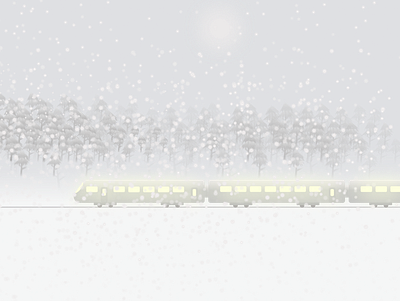 Snowy winter landscape design figma flat design graphic design illustration ui