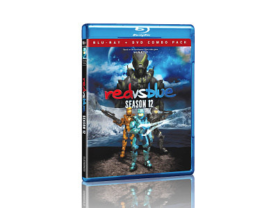 Red Vs Blue Season 12 blu ray design dvd film key art packaging