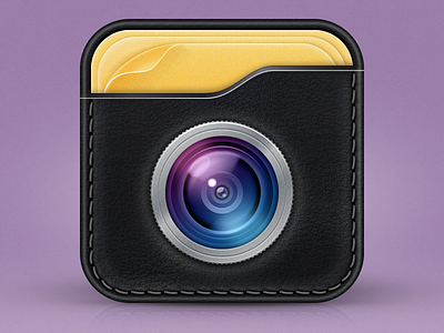 Photo App Icon app black camera icon icons ios lither notes photo