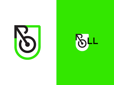 Roll logo bicycle bike logo logotype roll