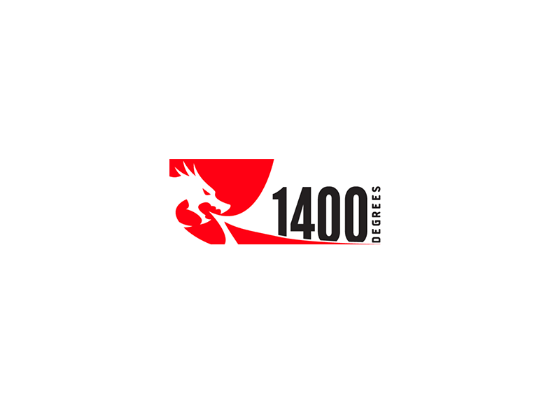 1400 Degrees Logo Animation