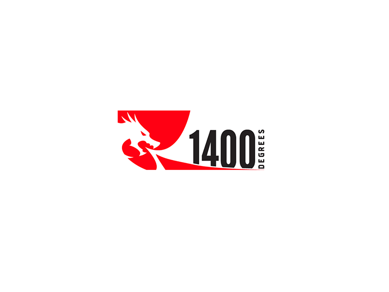 1400 Degrees Logo Animation dragon fire logo logo animation