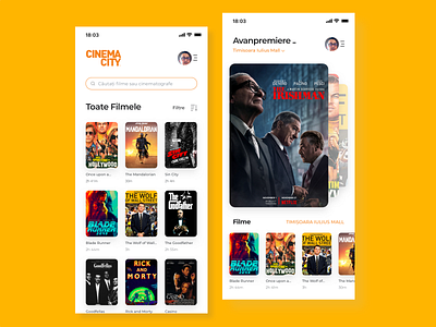 Cinema City App app app design application application design application ui cinema cinema app cinema city