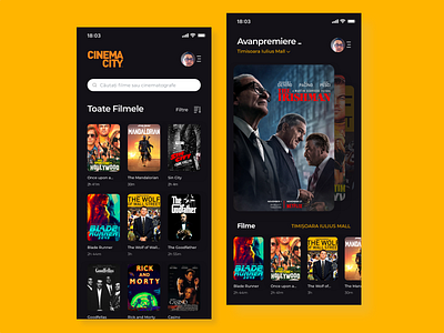 Cinema City App app app design application application design application ui cinema cinema app cinema city