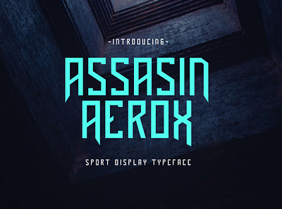 Assasin Aerox - Esport Typeface branding esport font logotype typeface