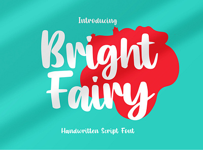 (FREE FONT) Bright Fairy - Handwritten Font canva download font free freebie handwritten kids logotype professional font script typeface typography
