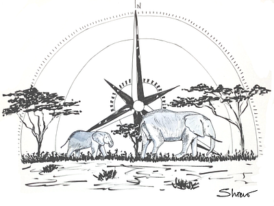 Inktober 2021 - COMPASS